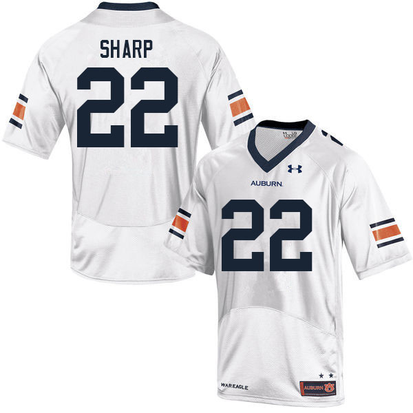 Men #22 Jay Sharp Auburn Tigers College Football Jerseys Sale-White